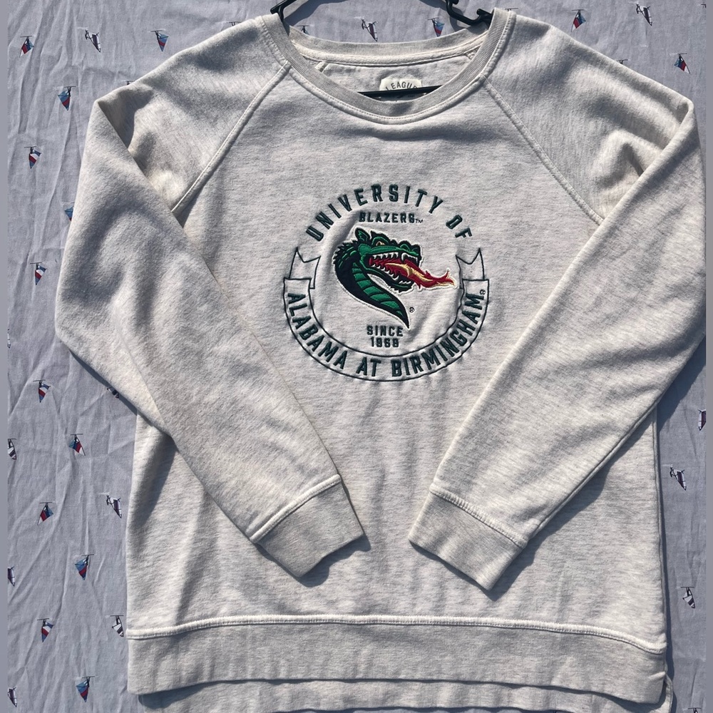 League Legacy UAB Blazers Crewneck/Sweatshirt Adult Large UNISEX FREE SHIPPING